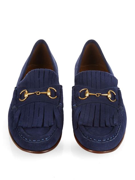 gucci loafers with white socks|blue Gucci loafers women's.